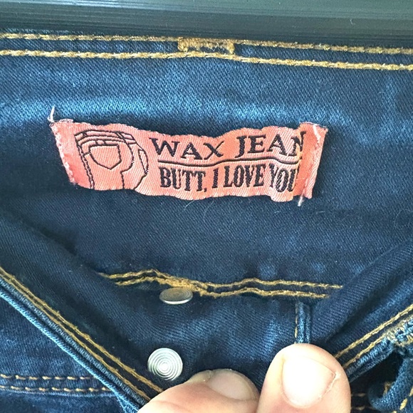 Wax Jean High Rise Blue Denim Jeans - Picture 3 of 5